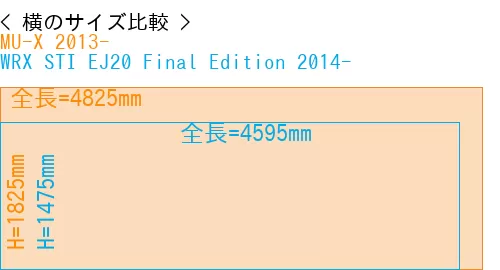 #MU-X 2013- + WRX STI EJ20 Final Edition 2014-